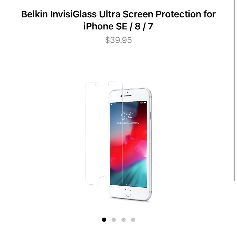 Belkin InvisiGlass Ultra Screen Protection for iPhone SE / 8 / 7
